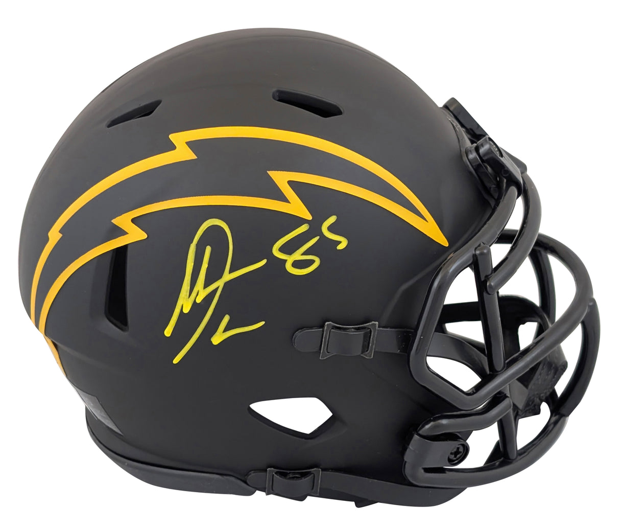 Chargers Antonio Gates Authentic Signed Eclipse Speed Mini Helmet BAS Witnessed