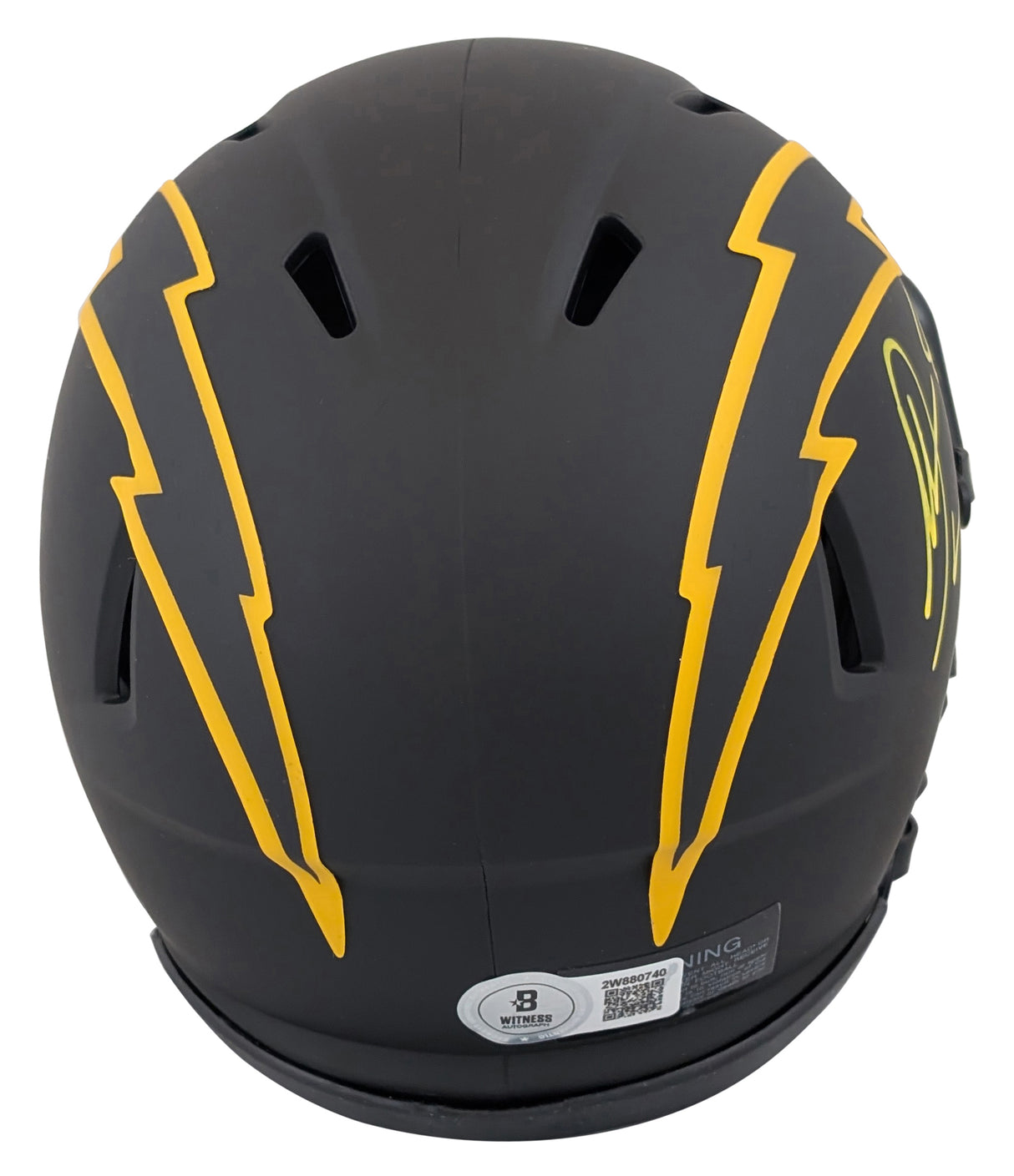 Chargers Antonio Gates Authentic Signed Eclipse Speed Mini Helmet BAS Witnessed