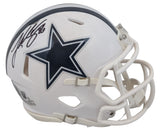 Cowboys Luke Schoonmaker Signed On-Field Alt 2022 Speed Mini Helmet BAS Witness