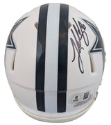 Cowboys Luke Schoonmaker Signed On-Field Alt 2022 Speed Mini Helmet BAS Witness