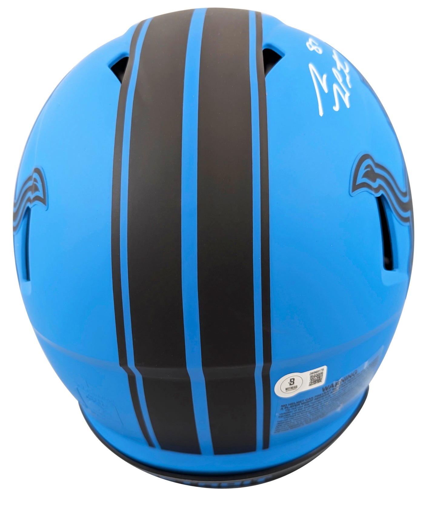 Lions Sam LaPorta Signed Rave Full Size Speed Proline Helmet W/ Case BAS Witness