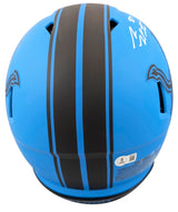 Lions Sam LaPorta Signed Rave Full Size Speed Proline Helmet W/ Case BAS Witness