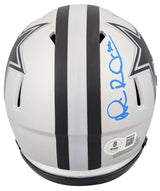 Cowboys Michael Irvin Authentic Signed Rave Speed Mini Helmet BAS Witnessed
