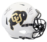 Colorado Stewart & Westbrook "Miracle" Signed Full Size Speed Rep Helmet BAS Wit