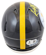 Steelers Kordell Stewart Authentic Signed Speed Mini Helmet W/ Case BAS Witness