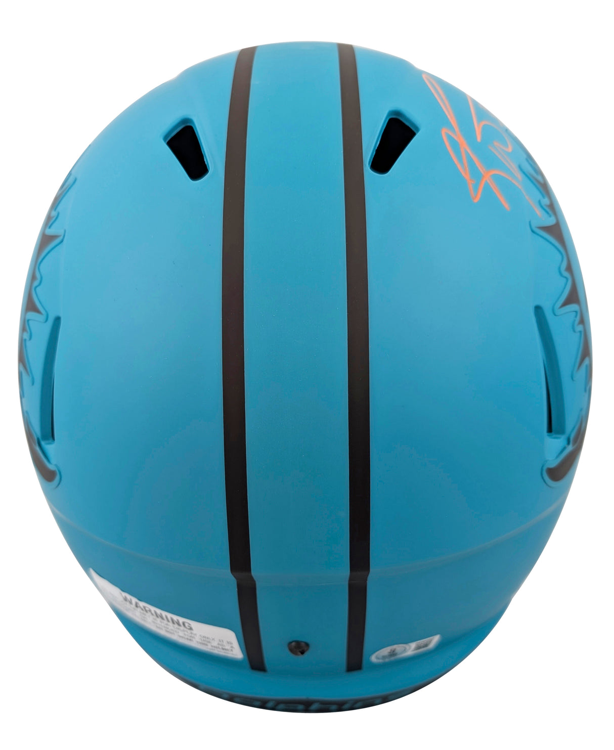 Dolphins Ricky Williams "SWE" Signed Rave Full Size Speed Rep Helmet BAS Witness