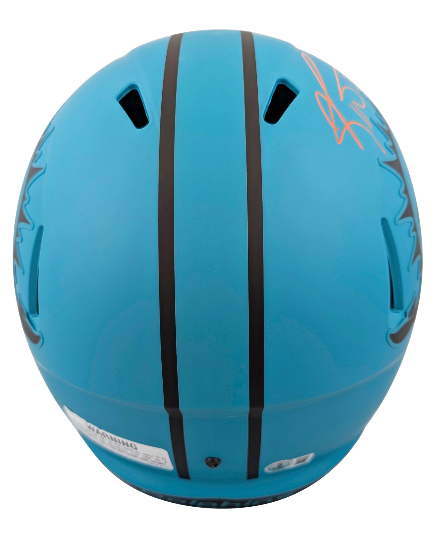 Dolphins Ricky Williams "SWE" Signed Rave F/S Speed Rep Helmet W/ Case BAS Wit