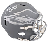 Eagles Eric Allen "HOF 25" Signed Slate Full Size Speed Rep Helmet BAS Witnessed