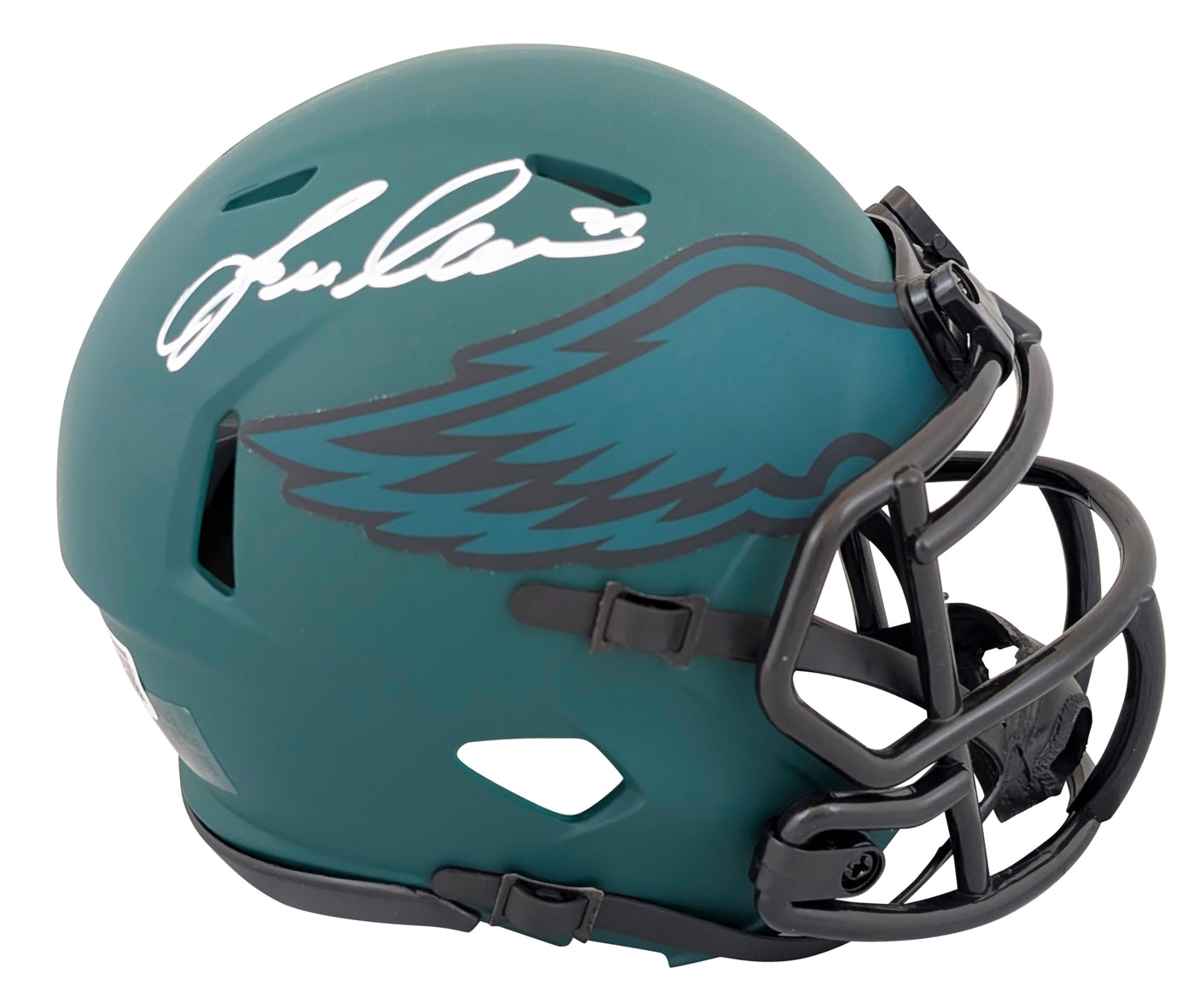 Eagles Eric Allen Authentic Signed Rave Speed Mini Helmet BAS Witnessed