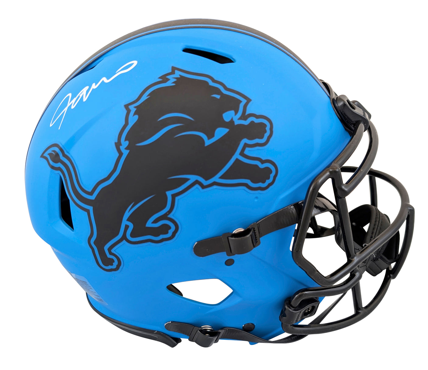 Lions Jameson Williams Signed Rave Full Size Speed Proline Helmet BAS Witnessed