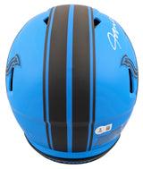 Lions Jameson Williams Signed Rave Full Size Speed Proline Helmet W/ Case BAS W