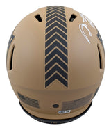 Shannon & Sterling Sharpe Signed STS II F/S Speed Proline Helmet W/ Case BAS W