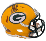 Packers Sterling Sharpe Authentic Signed Speed Mini Helmet BAS Witnessed