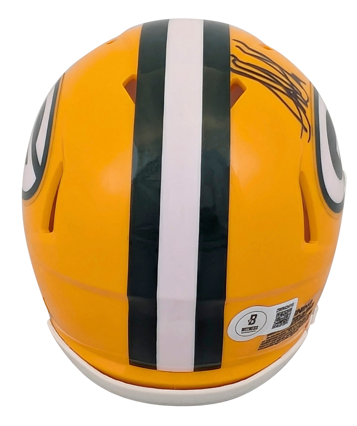 Packers Sterling Sharpe Authentic Signed Speed Mini Helmet W/ Case BAS Witnessed