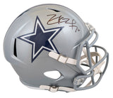 Cowboys Zack Martin Signed Full Size Speed Rep Helmet W/ Case BAS Witnessed
