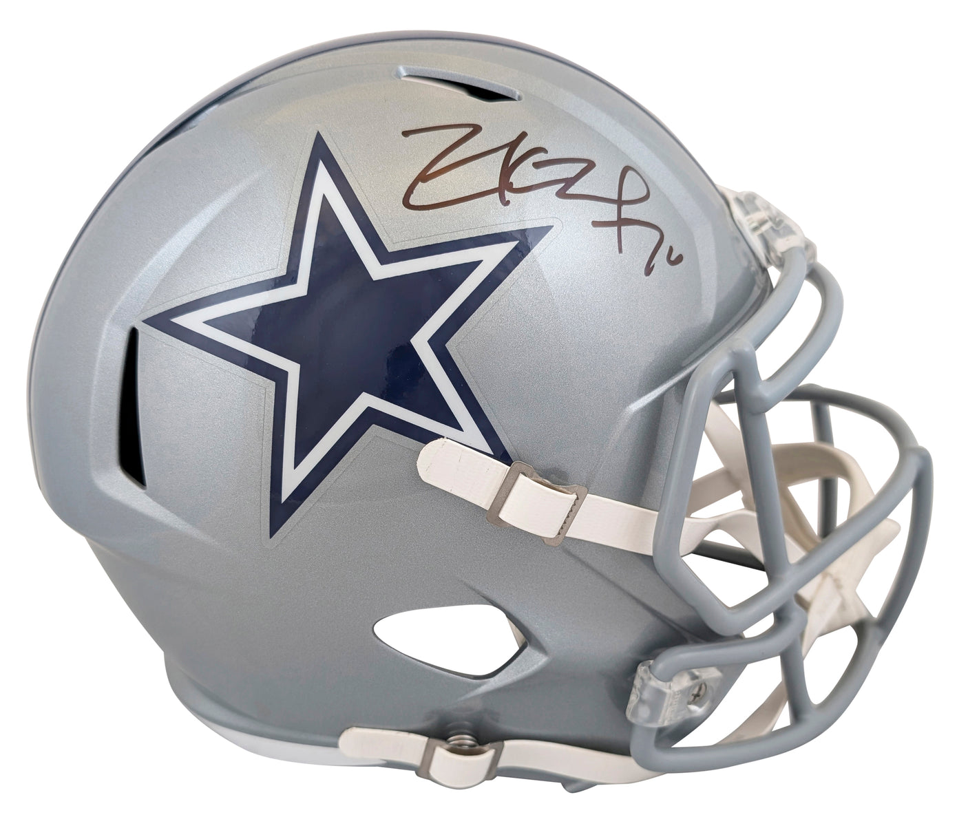 Cowboys Zack Martin Authentic Signed Full Size Speed Rep Helmet BAS Witnessed