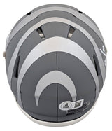 Bengals Boomer Esiason Authentic Signed Slate Speed Mini Helmet BAS Witnessed