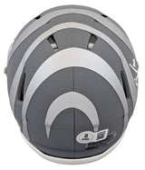 Bengals Boomer Esiason Authentic Signed Slate Speed Mini Helmet BAS Witnessed