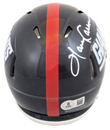 Giants Harry Carson Authentic Signed 1981-98 TB Speed Mini Helmet BAS Witnessed