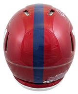 Giants Phil Simms "SB XXI MVP" Signed Flash F/S Speed Proline Helmet W/ Case BAS