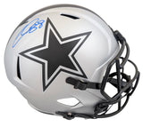 Cowboys CeeDee Lamb Authentic Signed Rave Full Size Speed Rep Helmet Fanatics