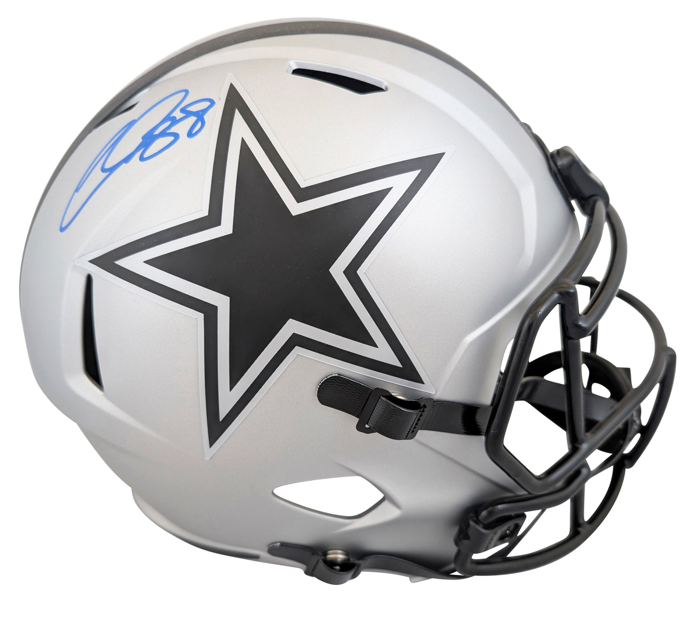 Cowboys CeeDee Lamb Signed Rave Full Size Speed Rep Helmet W/ Case Fanatics