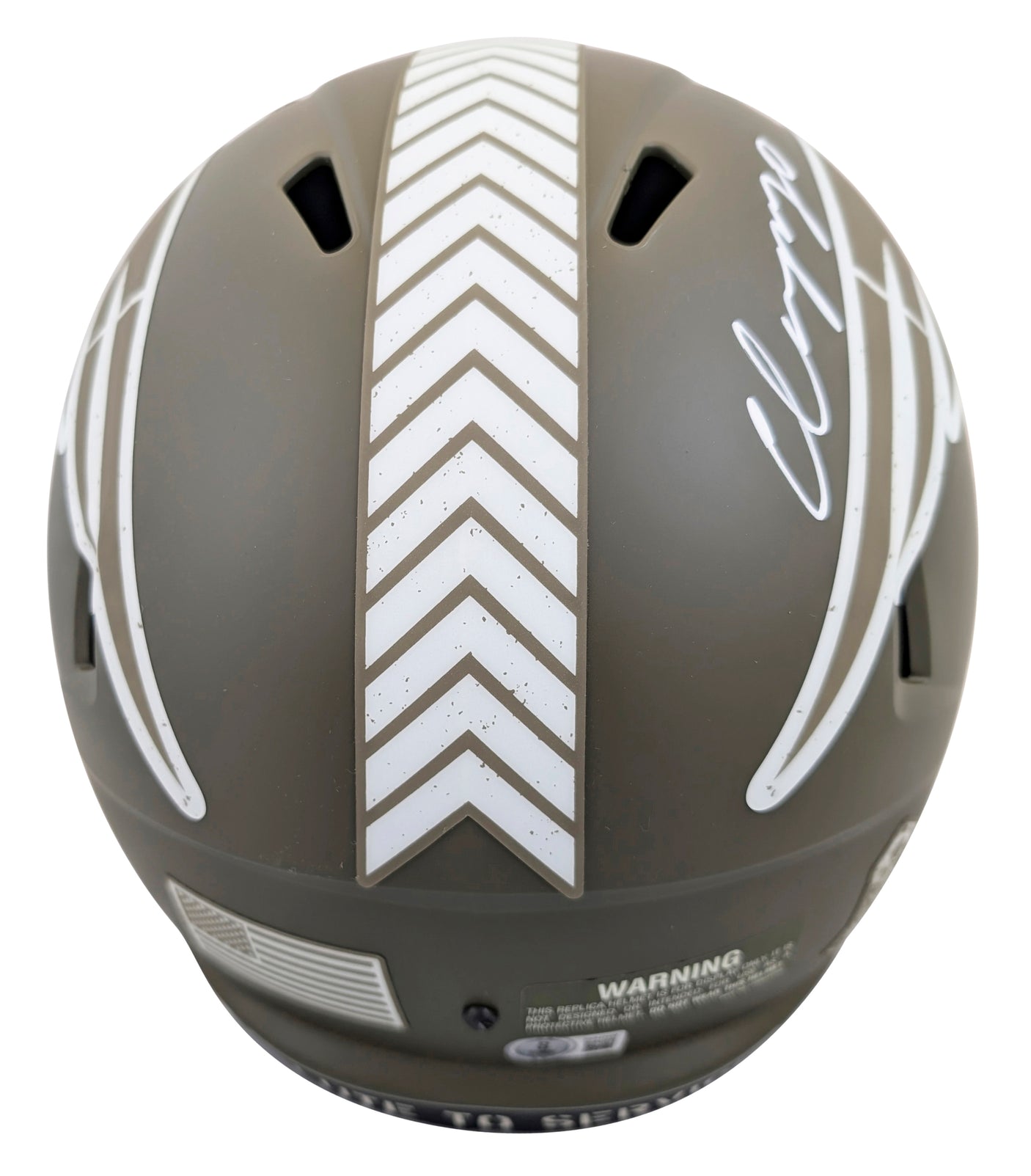 Patriots Christian Gonzalez Signed STS Full Size Speed Rep Helmet W/ Case BAS W