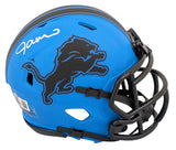 Lions Jameson Williams Authentic Signed Rave Speed Mini Helmet BAS Witnessed