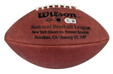Giants Phil Simms "SB XXI MVP" Signed SB XXI Logo "Duke" Football W/ Case BAS W
