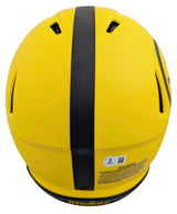 Steelers Troy Polamalu Signed Rave Full Size Speed Proline Helmet BAS Witnessed