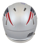 Patriots Christian Gonzalez Signed Speed Mini Helmet W/ Case W/ Blue Sig BAS Wit