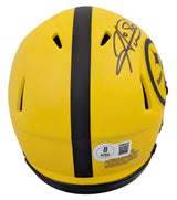 Steelers Hines Ward Authentic Signed Rave Speed Mini Helmet BAS Witnessed
