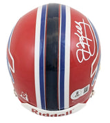 Bills Jim Kelly Authentic Signed VSR4 Rep Mini Helmet BAS Witnessed #2W968155