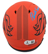 Broncos Patrick Surtain II Signed Rave Speed Mini Helmet W/ Case BAS Witnessed