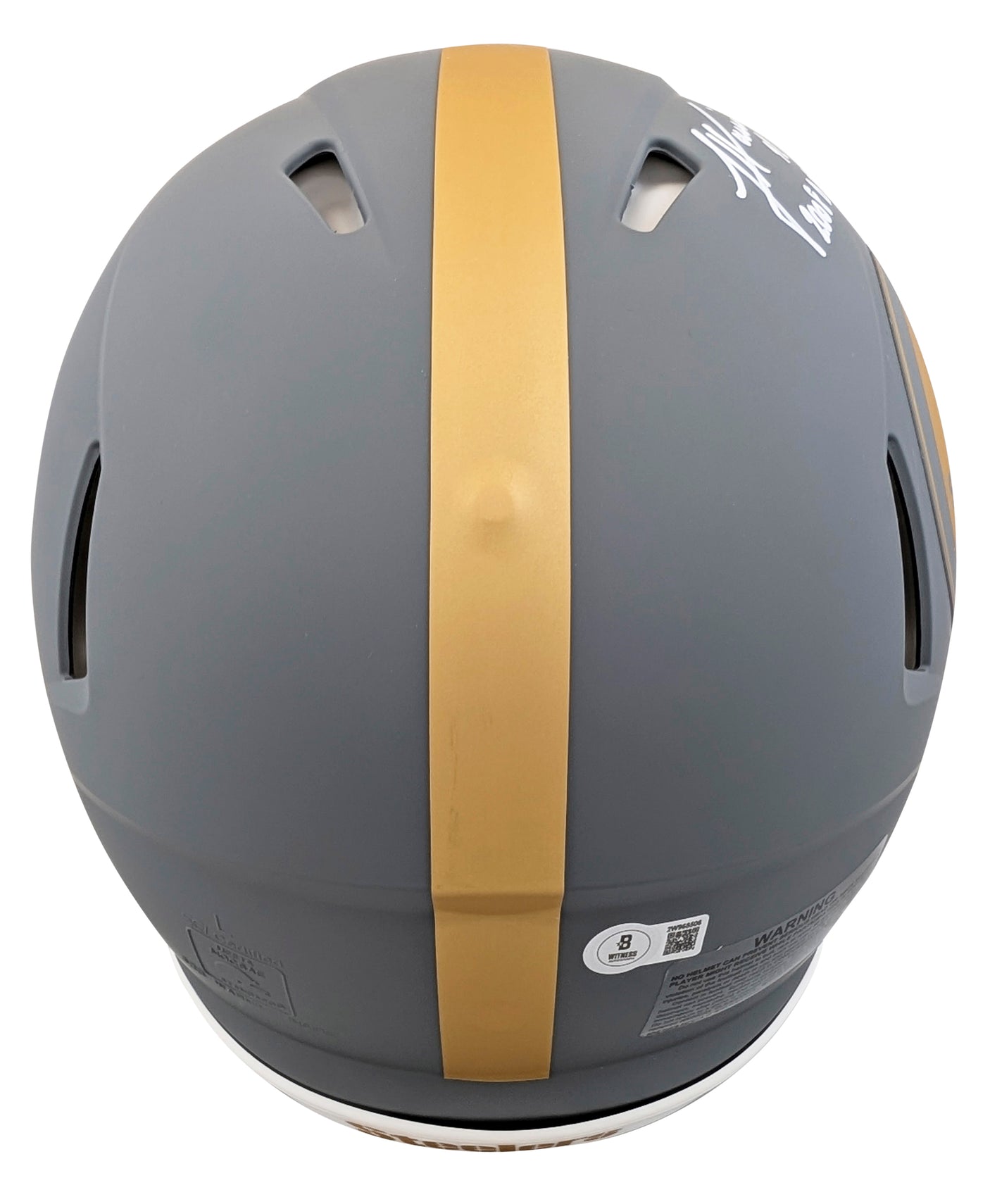 Steelers Harrison & Polamalu "DPOY" Signed Slate F/S Speed Proline Helmet BAS W