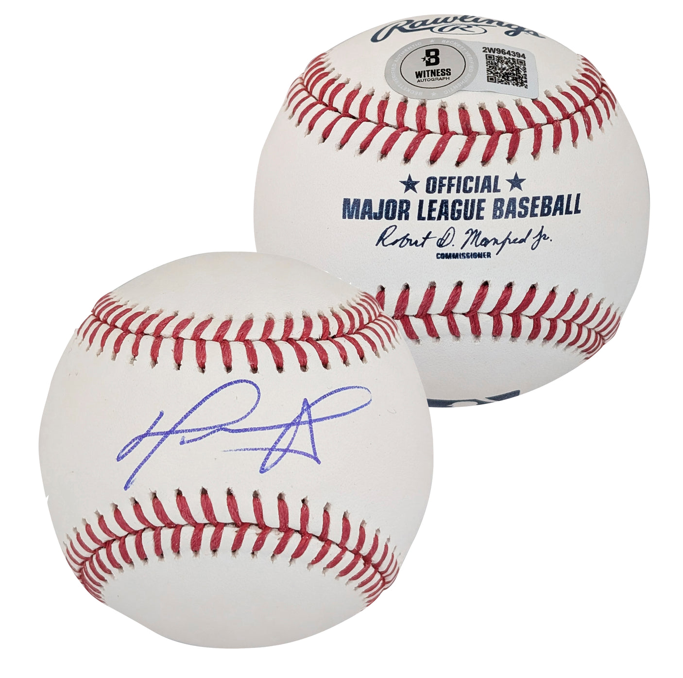 Red Sox David Ortiz Authentic Signed Oml Baseball Autographed BAS Witnessed