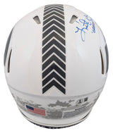 Rams Marshall Faulk & Kurt Warner Signed STS III F/S Speed Proline Helmet BAS W