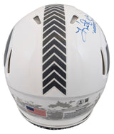 Rams Marshall Faulk & Kurt Warner Signed STS III F/S Speed Proline Helmet BAS W