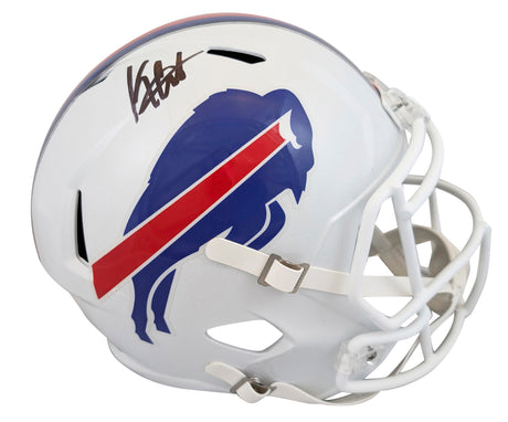 Bills Keon Coleman Authentic Signed Full Size Speed Rep Helmet BAS Witnessed