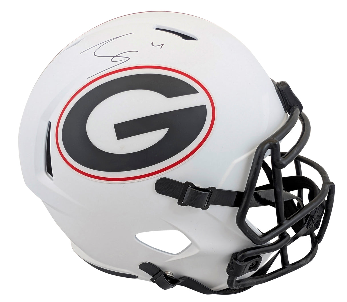 Georgia James Cook Signed Lunar Full Size Speed Rep Helmet BAS Witnessed