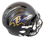 Ravens Zay Flowers Authentic Signed Full Size Speed Rep Helmet BAS Witnessed