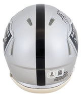 Raiders Ashton Jeanty Authentic Signed Speed Mini Helmet W/ Case BAS Witnessed