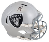 Raiders Ashton Jeanty Authentic Signed Full Size Speed Rep Helmet BAS Witnessed