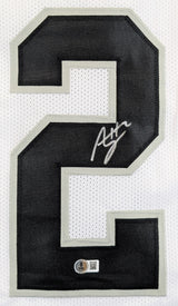 Ashton Jeanty Authentic Signed White Pro Style Jersey Autographed BAS Witnessed