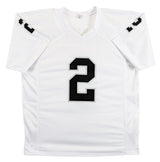 Ashton Jeanty Authentic Signed White Pro Style Jersey Autographed BAS Witnessed