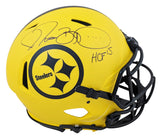 Steelers Jerome Bettis "HOF 15" Signed Rave F/S Speed Proline Helmet W/ Case BAS