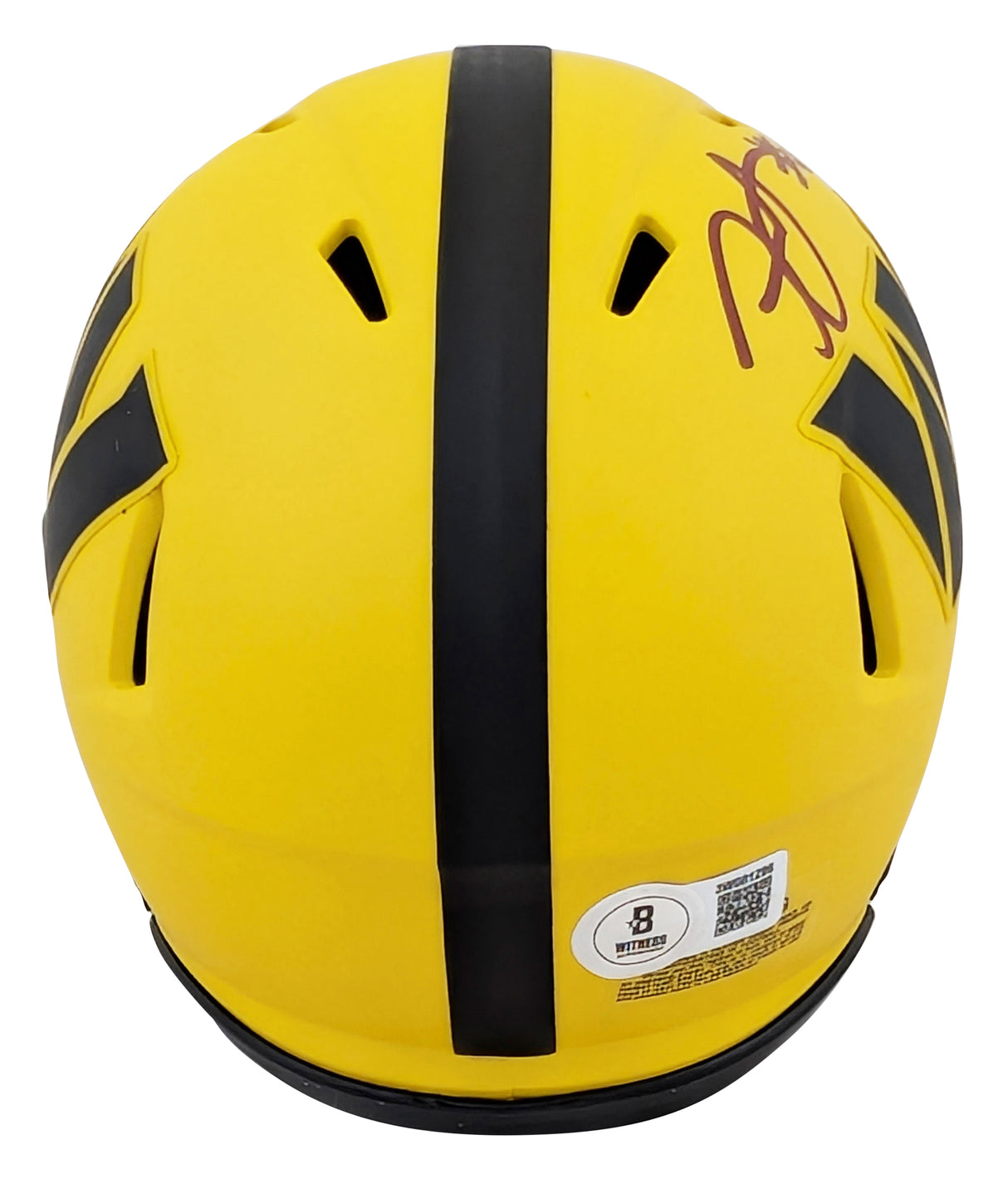 Commanders Frankie Luvu Signed Rave Speed Mini Helmet W/ Case BAS Witnessed