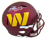 Commanders Joe Theismann "83 MVP" Signed Full Size Speed Rep Helmet BAS Wit