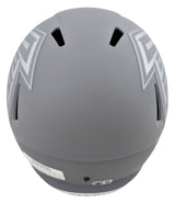 Falcons Julio Jones Signed Slate Full Size Speed Rep Helmet BAS Witnessed