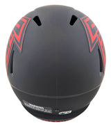 Falcons Julio Jones Signed Eclipse Full Size Speed Rep Helmet W/ Case BAS Wit